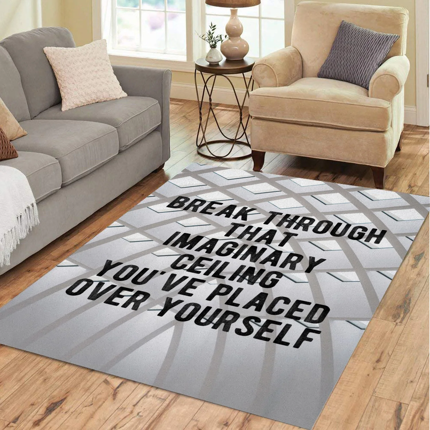 Противоскользящий коврик из стекла для гостиной спальни украшения дома