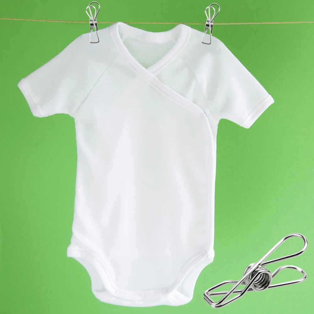 

20 шт., зажимы для одежды, из нержавеющей стали