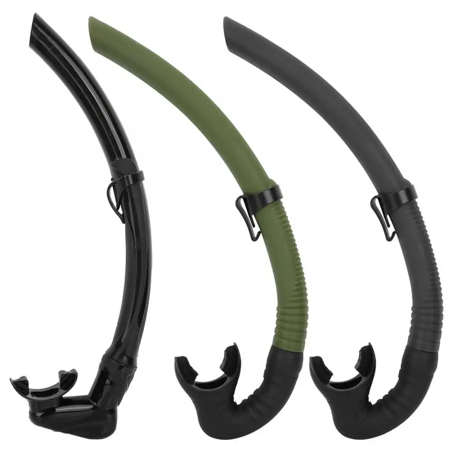 Трубка для подводного плавания с регулируемым держателем силиконовая