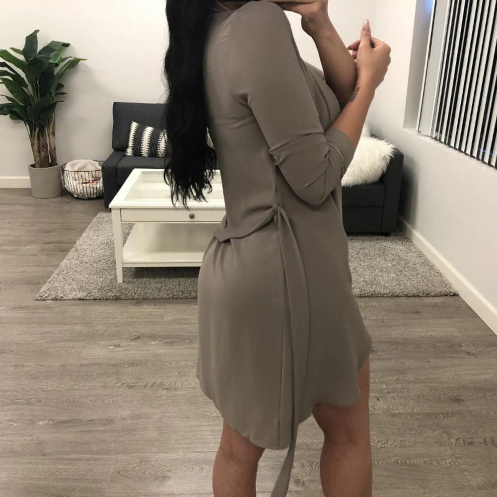 Модная дамская обувь однотонные женские ботинки Цвет с длинным рукавом и поясом