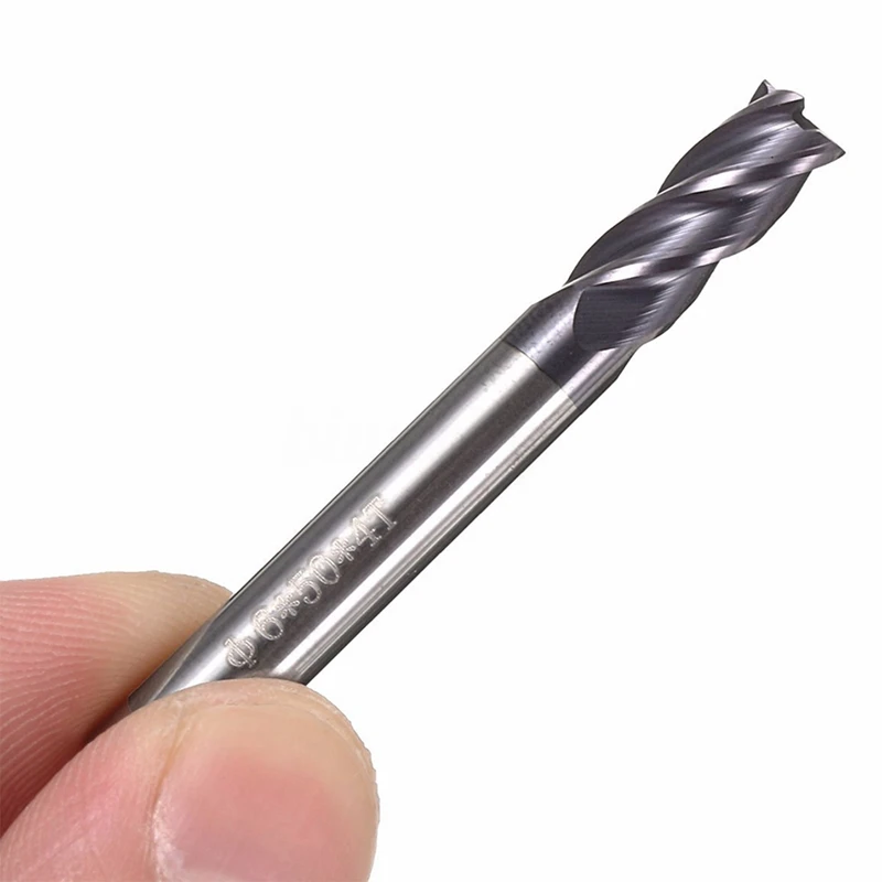 

5Pcs Tungsten Steel 4 Flute End CNC Milling Cutter with 1Pcs Collet Storage Box Milling Cutter CNC Tool Holder