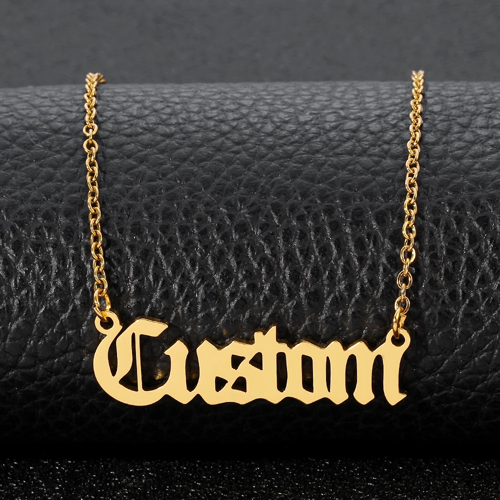 Персонализированное ожерелье C именем колье с заказным можно украсить