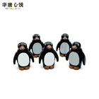 5 шт.комплект, Детский конструктор Пингвины