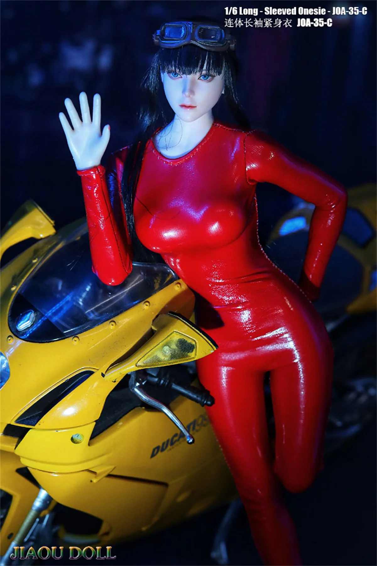 JIAOU DOLL 1/6 женский боди аксессуары с длинным рукавом комбинезон одежда подходит