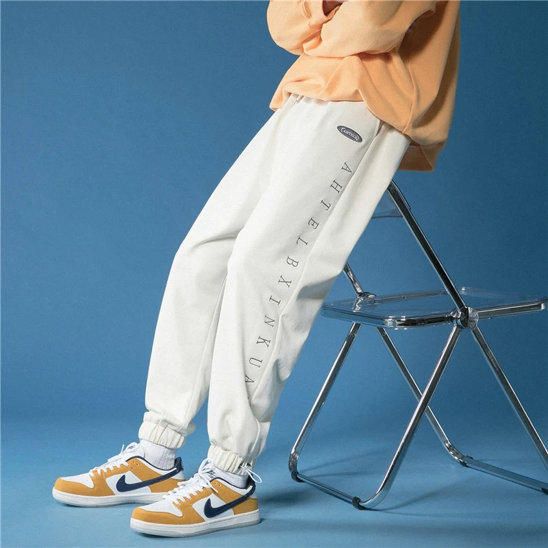 2021 модные спортивные штаны мужские свободные брюки для бега удобные уличные