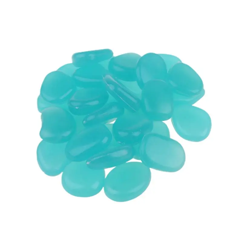 

100PCS Luminous Stones Glow in the Dark Garden Walkways Plant Yard Decor
