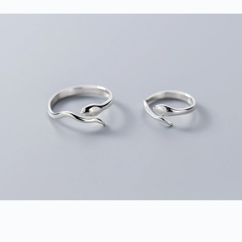 Женское Открытое кольцо в стиле панк серебро 100% пробы|Кольца| |