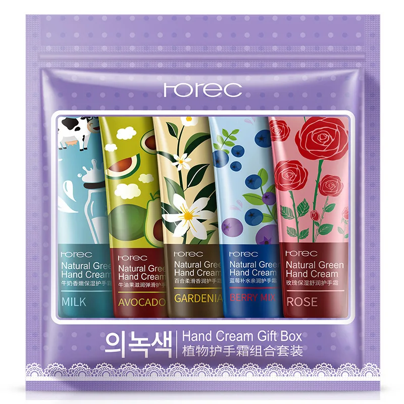 ROREC 5 шт./компл. крем для рук с питанием от растений увлажняющий против трещин