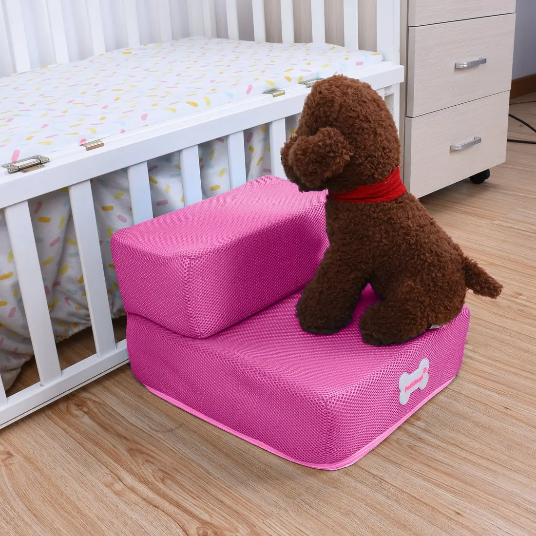 Собака Лестницы ПЭТ съемный щенка собаки кровать собачья будка с защитой от