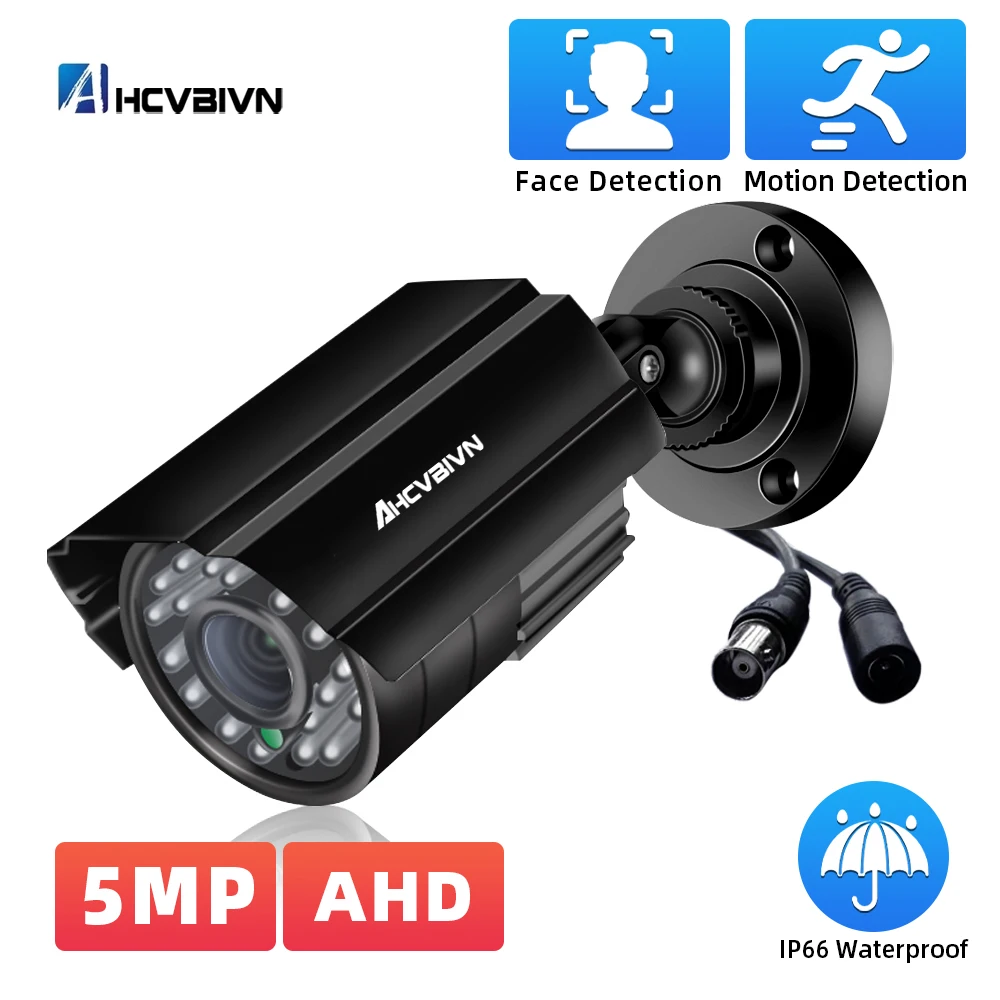 

AI Face Detection H.265 HD 5.0MP AHD Camera Outdoor Waterproof Analog Security Video Surveillance Camera For DVR System XMETE