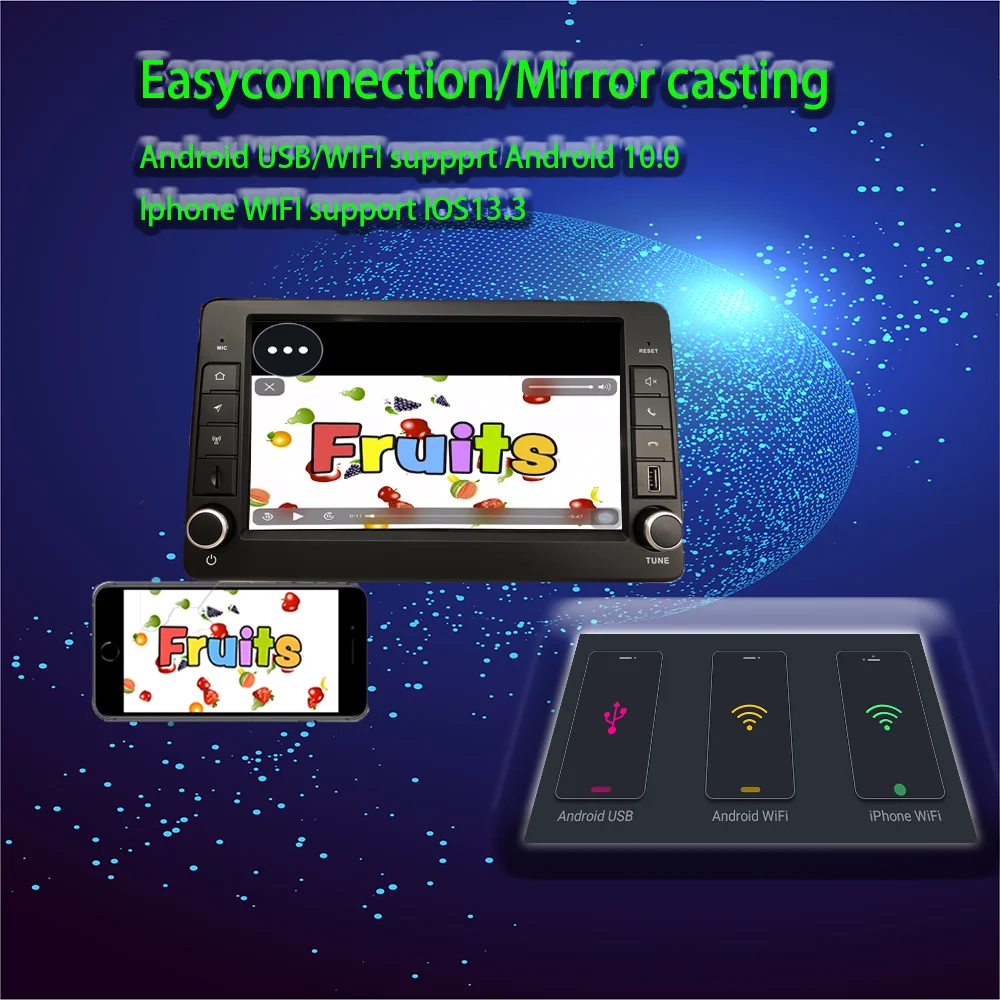 автомагнитола Мультимедийный плеер с gps навигацией автомобильное радио android 9 0