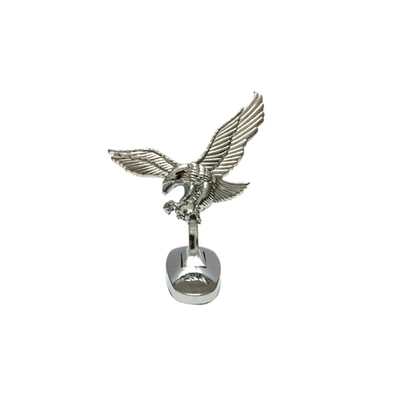 Metal 3D Emblem Flying Chrome Eagle Auto Stickers Car Front Ornament Decals Creative Universal Motorcycle Truck Head Decoration |