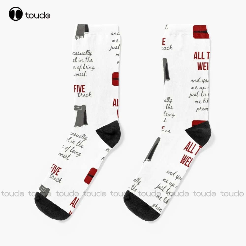 

All Too Well Sticker Pack - Taylor Red Socks Womans Socks Christmas New Year Gift 360° Digital Print Personalized Custom