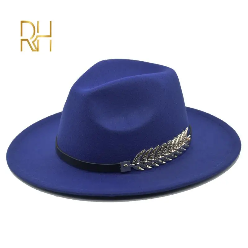 Церковная религия фетровая шляпа котелок металлический пояс в форме листьев