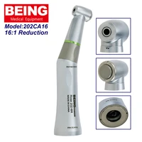 being dental 161 reduction low speed inner water push button led fiber optic contra angle handpiece fit nsk kavo