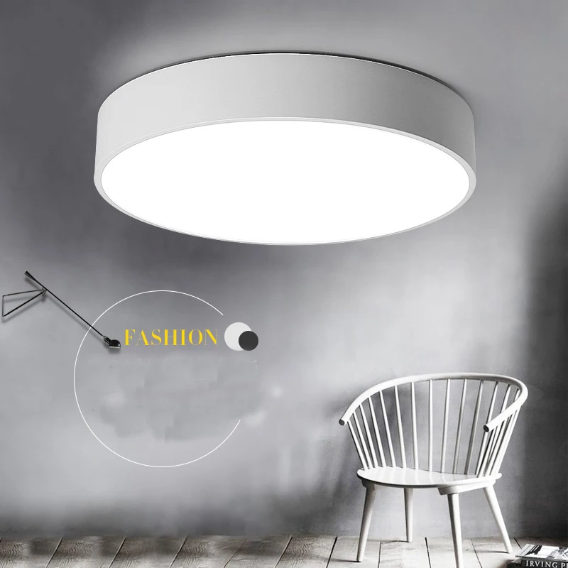 Светодиодные потолочные светильники люминесцентные лампы для гостиной простые