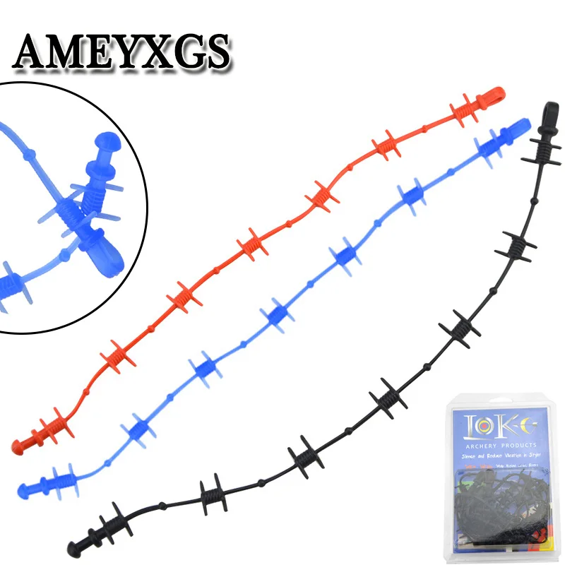 6 шт. блочный стабилизатор для лука креативный амортизатор лозы демпфирующий