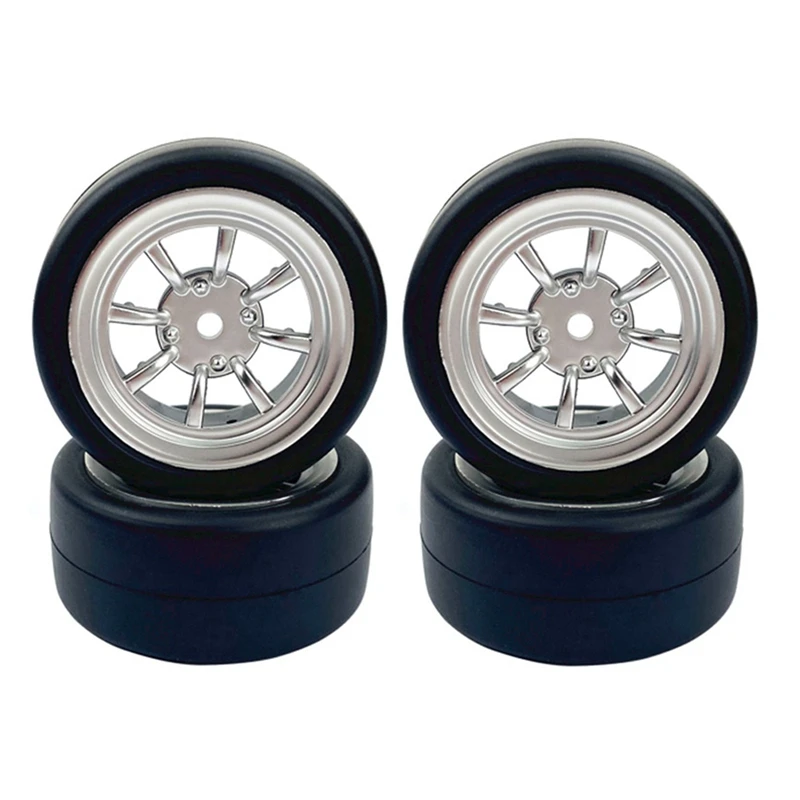 

For WPL D12 Rear Metal Shaft Shell Differential Gear Black & For WPL D12 1/10 Wheel Rim and Rubber Drift Tire Tyres Set