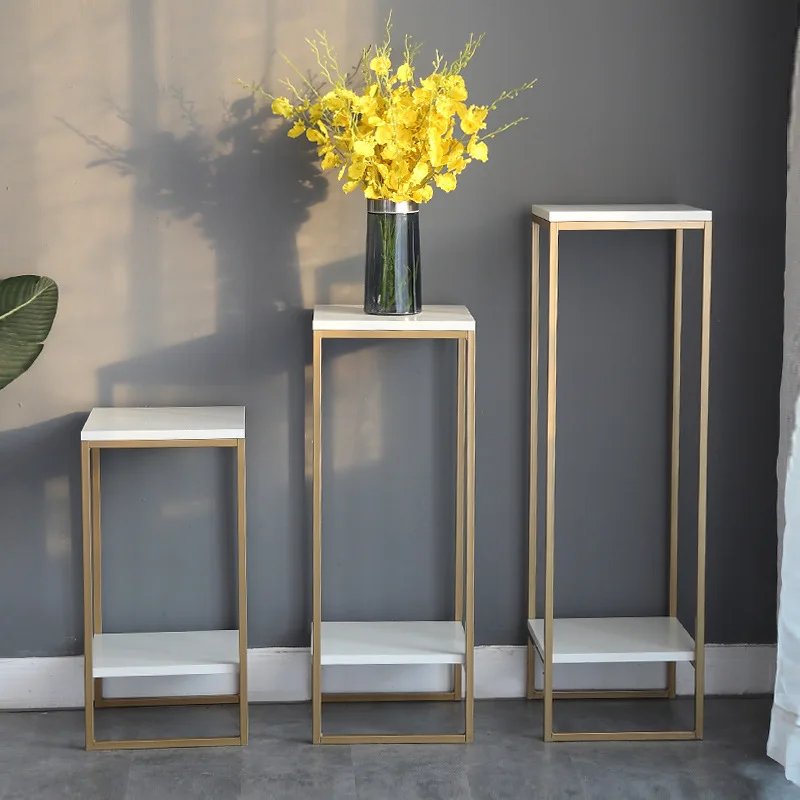 Скандинавский Цветочная полка Золотой светильник роскошный простой семейный