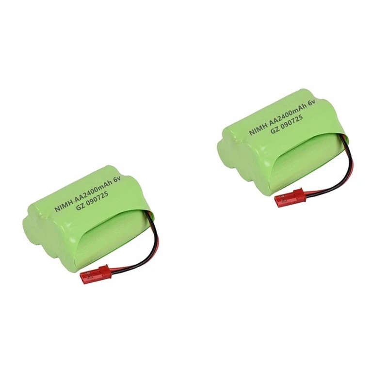 Burgundy JST Plug) NiMH 6v 2400mah батарея+ USB зарядное устройство для Rc игрушки автомобили танки роботы для лодок, грузовиков пистолеты AA 6v перезаряжаемый аккумулятор - Цвет: Burgundy
