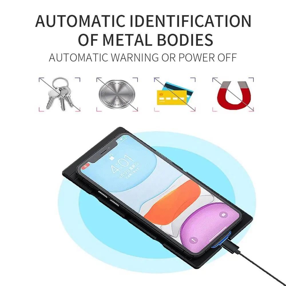 Vehemo 15 Вт Зарядное устройство для телефона зарядное регулируемый нескользящий