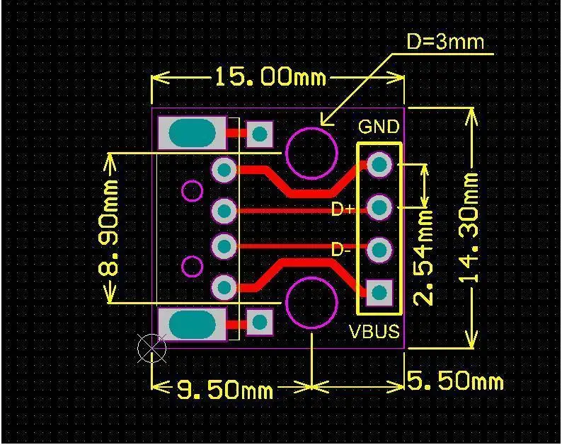10 шт. USB разъем/MINI MICRO USB для DIP адаптер 2,54 мм 5pin Женский Разъем b Тип USB2.0 Женский PCB конвертер USB-01
