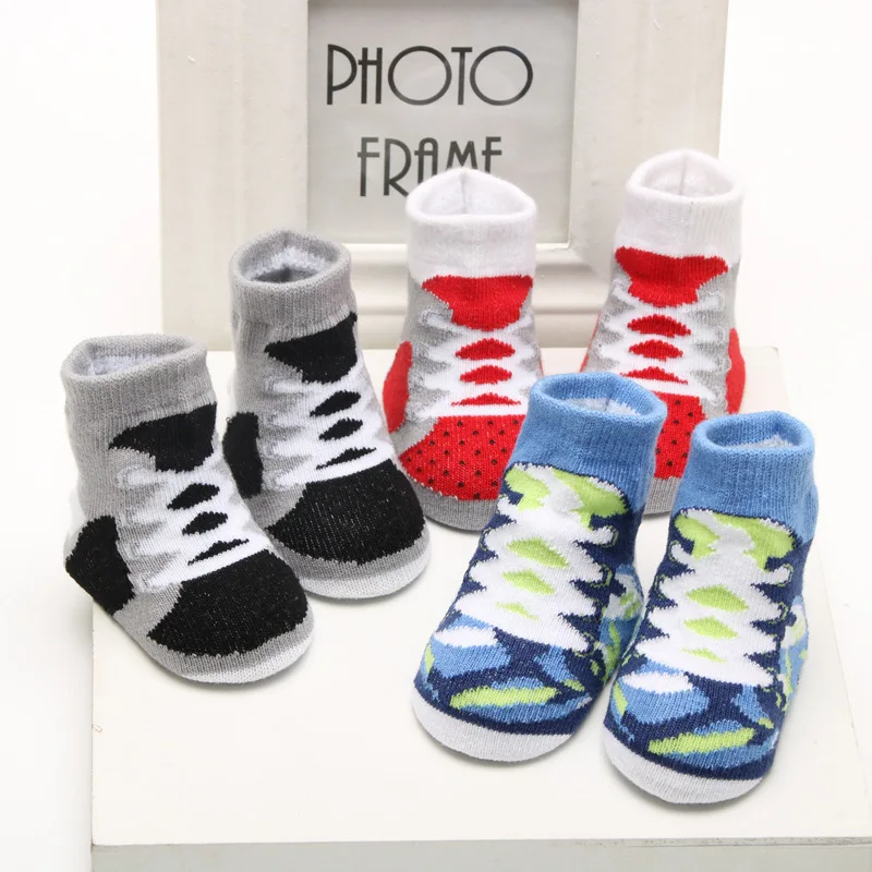 Детские носки хлопковые для мальчиков и девочек милые футбольные баскетбольные