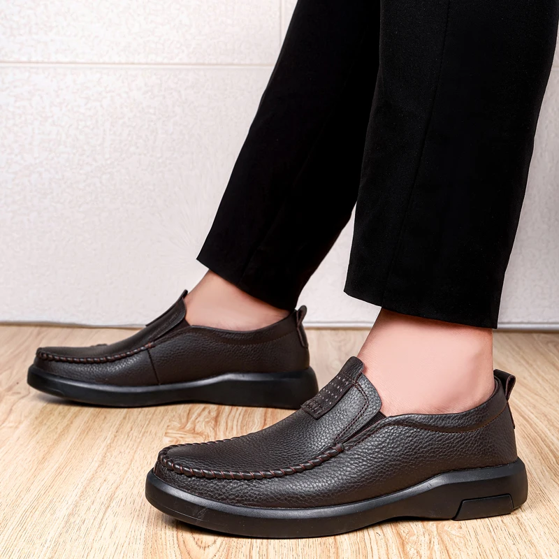 

Mens Loafers Casual Shoes Genuine Leather Slip on Men Designer Loafer Man Hot Sale Mocasines Loafer Trend Loffers Low Lofars *