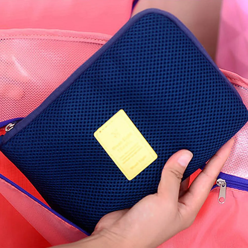 Портативная дорожная сумка для хранения косметичка кабеля и наушников сумочка