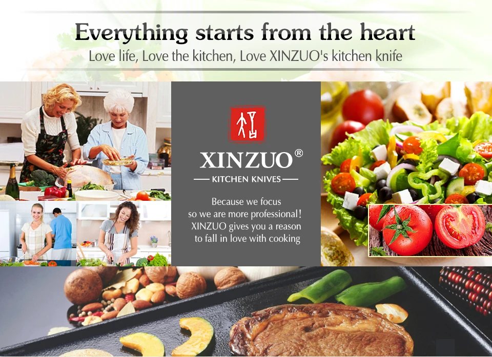 XINZUO " дюймовый нож для мяса, немецкая 1,4116 нержавеющая сталь с черной ручкой, кухонные ножи для шеф-повара, фирменные кухонные инструменты