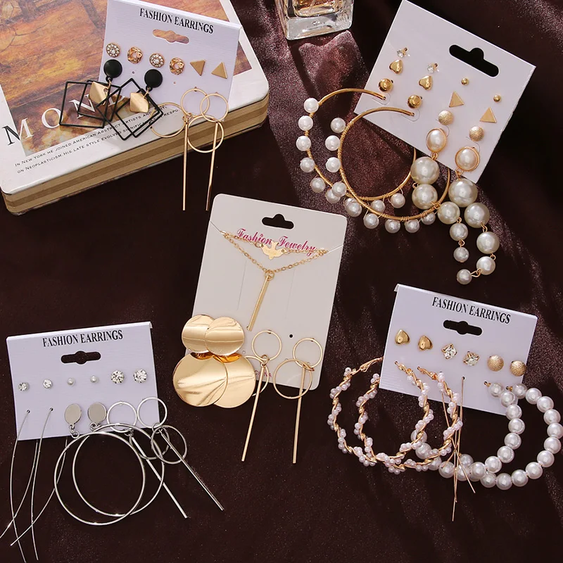 

brincos de femininos, conjunto brincos de borla, grande, geomtrico, de metal,