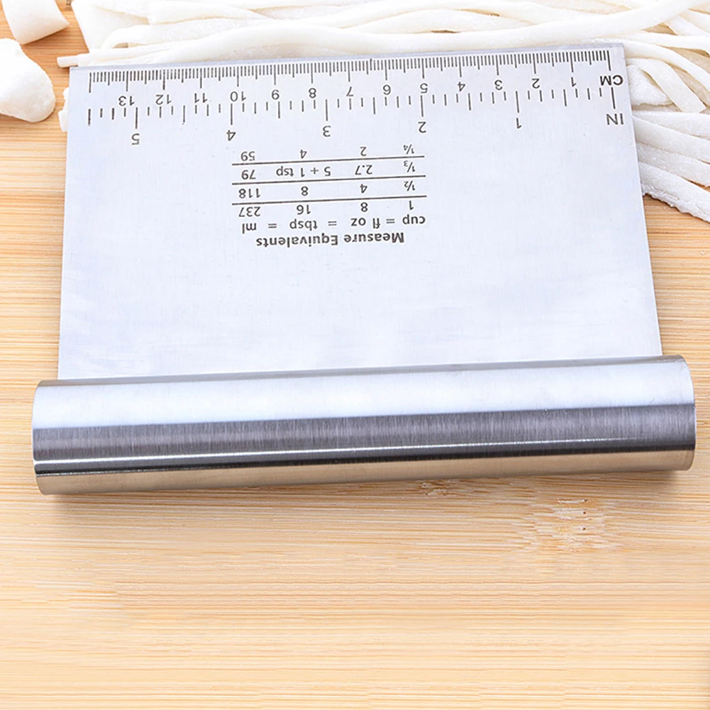 Stainless Steel Pizza Dough Scraper Cutter Kitchen Pastry Cake Spatula Tool DIY Bakeware Cooking | Дом и сад