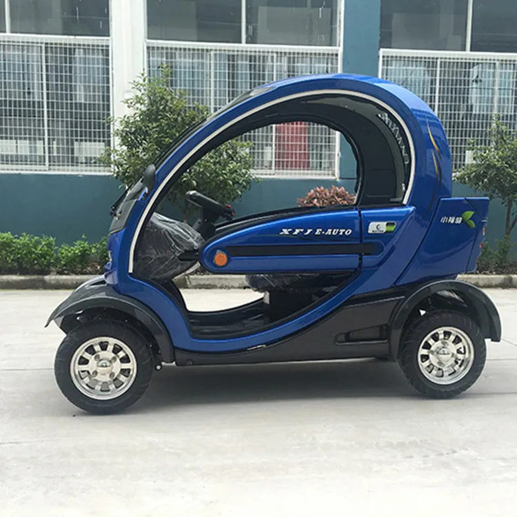 Günstig 1KW Elektrische Golf Wagen Motorisierte Passagier Auto Vier Räder Elektro-scooter Sightseeing Dreirad Tuk Tuk Auto