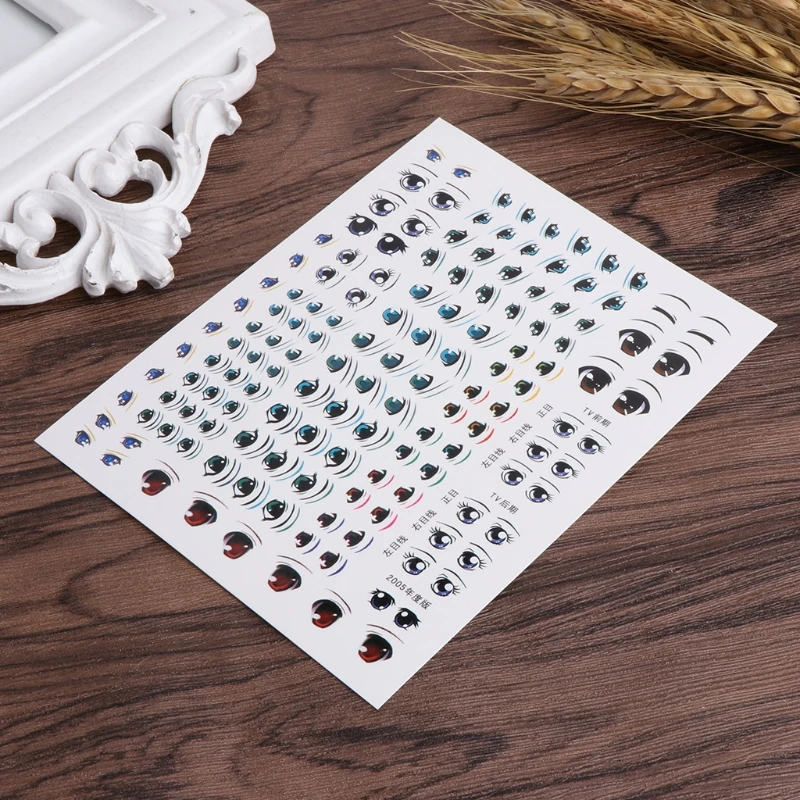 Аниме Фигурка Глаза наклейки куклы лицо органа глина мультфильм Пастер | Дом и