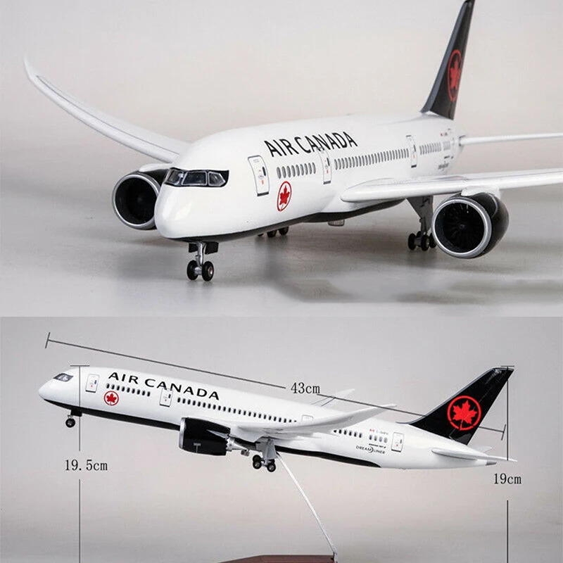 

Коллекционная модель самолета Air Canada B787, 1/130, 43 см