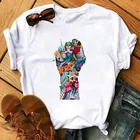 Новинка лета 2021, женская футболка с абстрактным веселым принтом графики и круглым вырезом, женская футболка, женская футболка в стиле Харадзюку, женские топы, одежда
