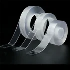 Двухсторонняя клейкая лента, толщина 2021 мм, для многоразового использования, для лица, сверхпрочный, Не оставляющий следов нано-клей, гаджет, прозрачная, Ширина 30 мм