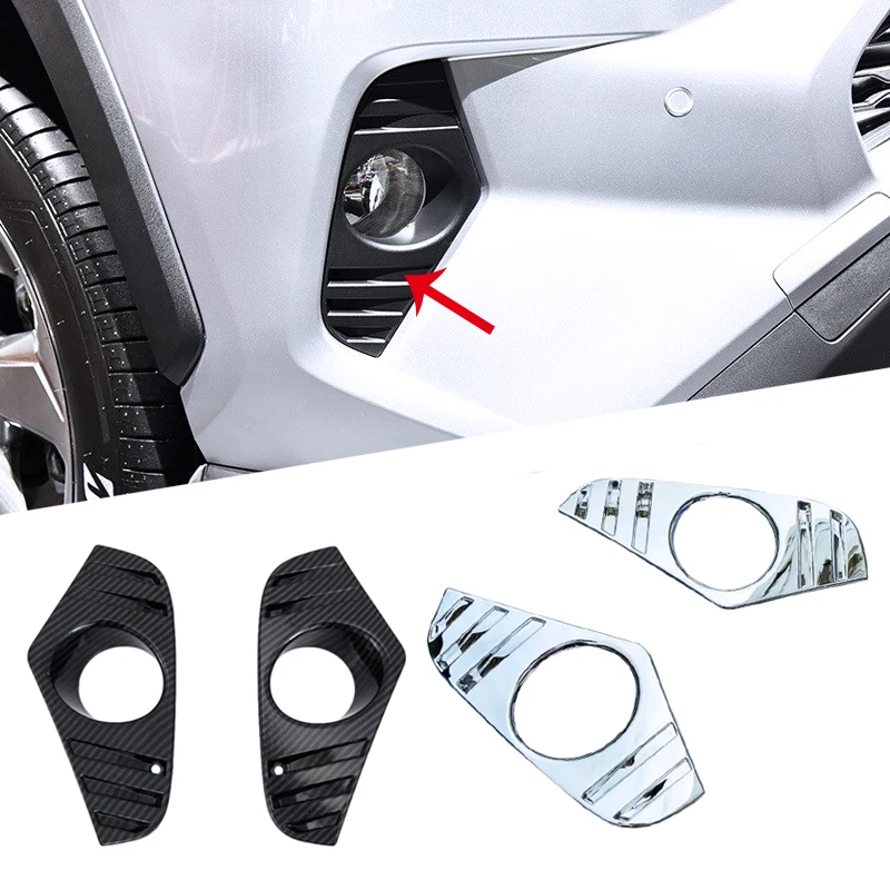 Для TOYOTA Rav4 2019 2020 декоративные аксессуары ABS хром передний отражатель