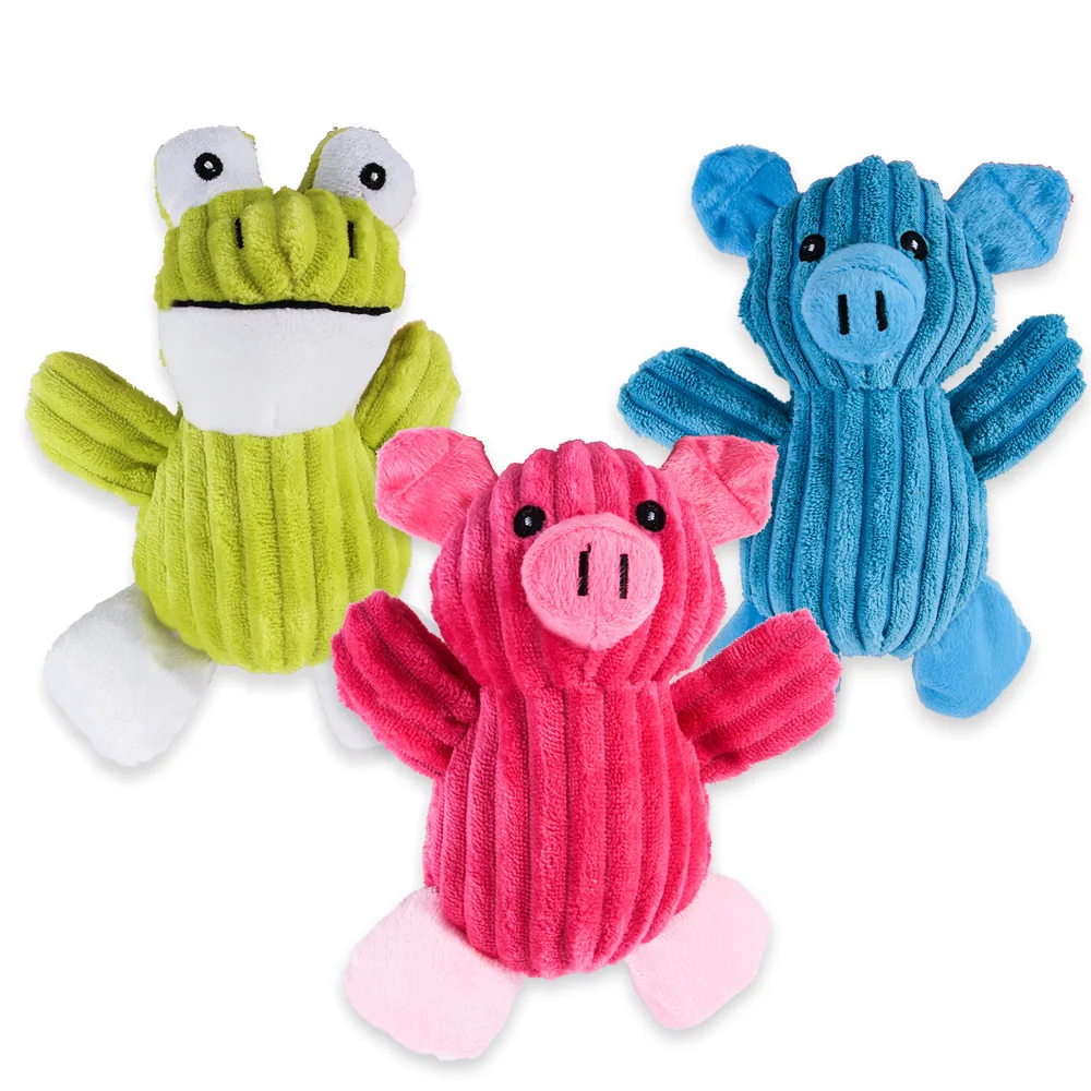 

Dog Squeak Toys Pig Frog Sounds Toy Cleaning Teeth Puppy Dogs Chew Supplies Training Household Pet Dog Toys accessories