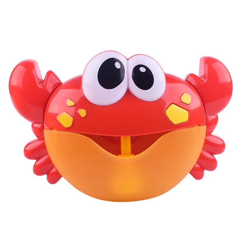 

Baby Bubble Crab Frog Bath Musical Toys Kids Bathtub Soap Automatic Bubble Maker Baby Bathroom Toy for Children Shower Game Gift