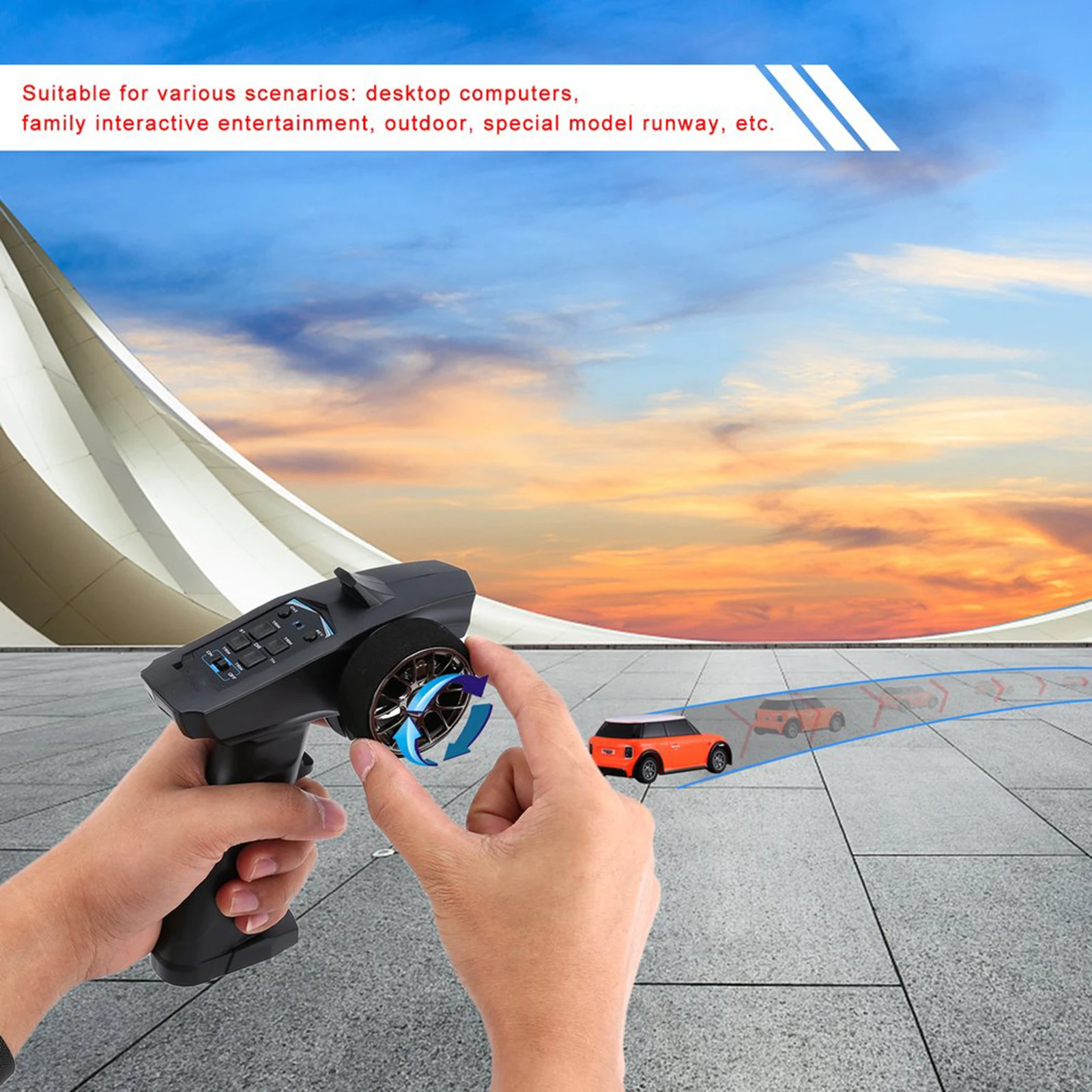 

1/76 Mini Small RC Car Model 2.4GHZ Racing Experience Car Kids Toys Remote Distance:30m Working Time:40 minutes