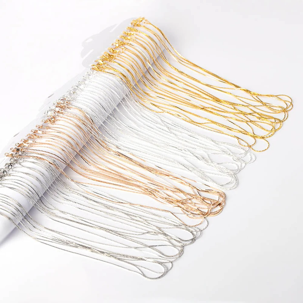 12 шт. золото/КЦ золото/серебро Цвет металла звено ожерелье цепь застежка Омар