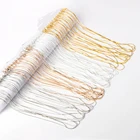 12 шт. золотоКЦ золотосеребро Цвет металла звено ожерелье цепь застежка Омар простое ожерелье цепь 40 см длина DIY ювелирных изделий