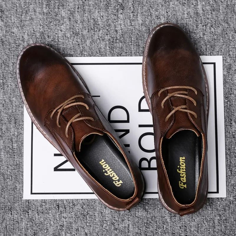 

informales work shoes cuero fashion Fashion zapatos sapatos causal male Sneakers luxury slip of breathable Breathable mens hot