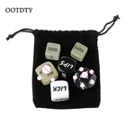 6 шт. забавных акриловых костей OOTDTY, любовные кости, сексуальные кости, Эротические Кости, игра для любви, игрушка, подарок для пары