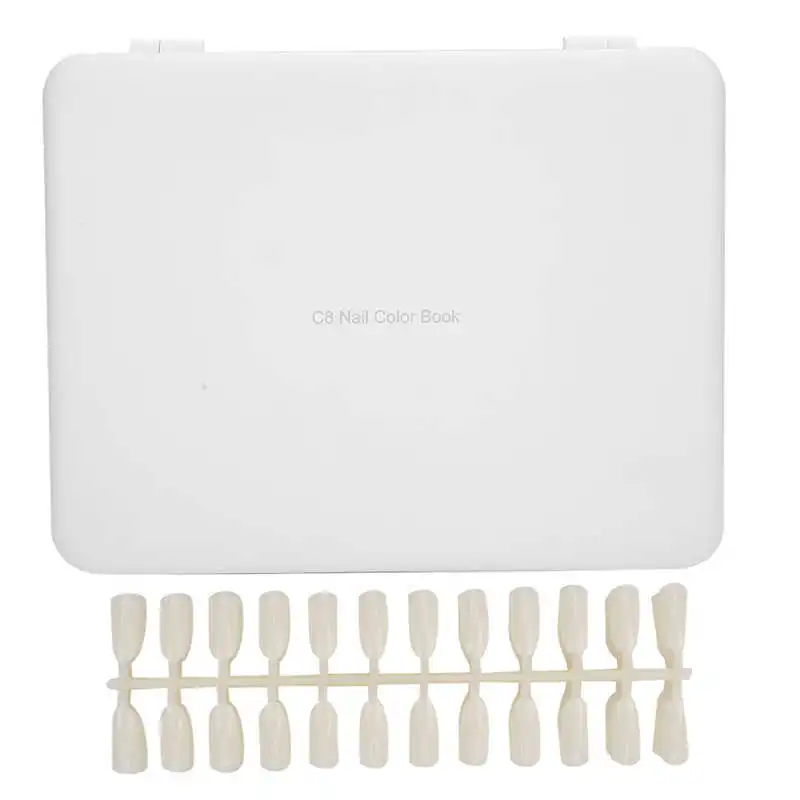 

120 Types Of Colors Nail Tip Display Book Nail Polish Color Template Display Board Color Card Manicure Tool