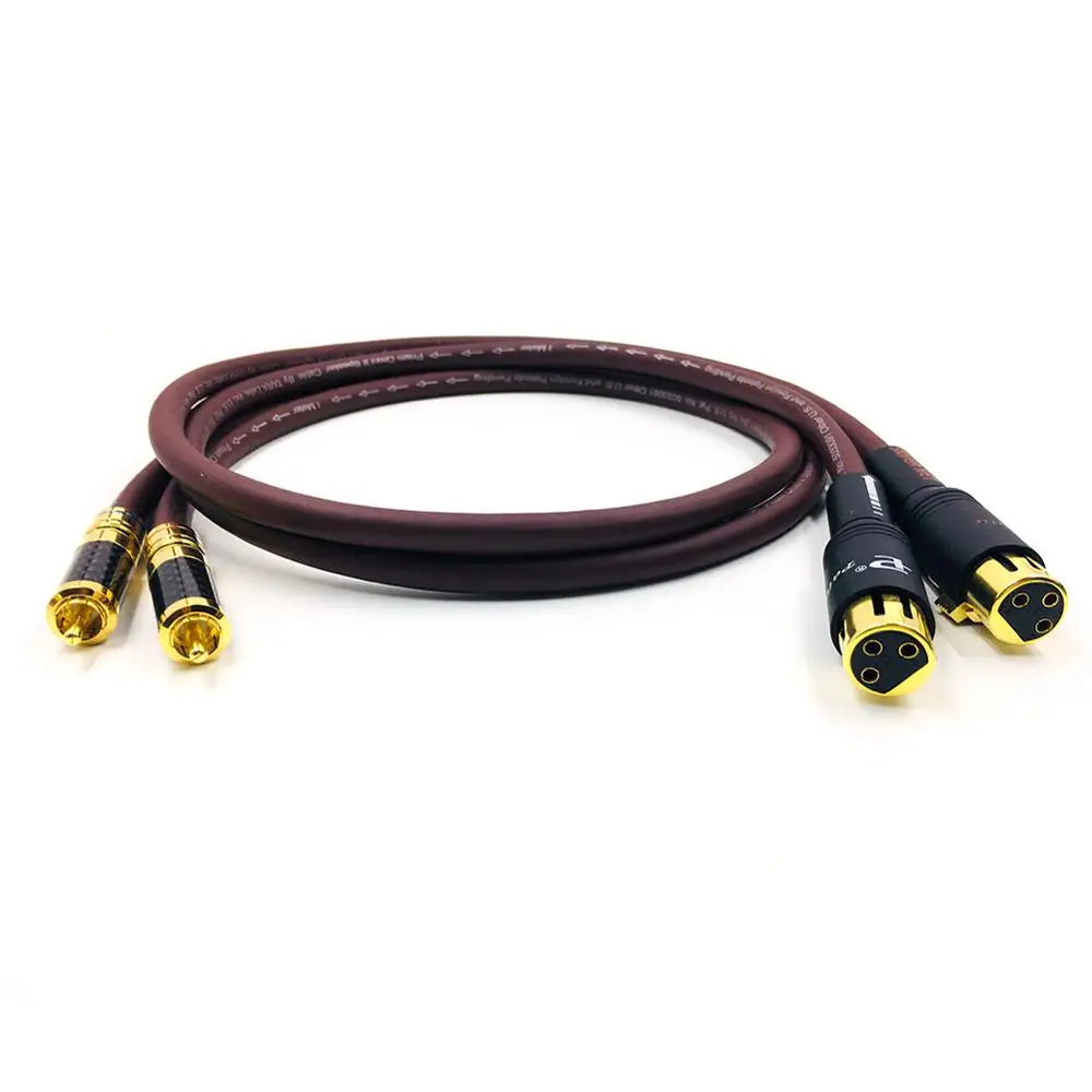 Thouliess пара HIFI 2RCA штекер к 2 XLR Женский кабель RCA соединение аудиокабель