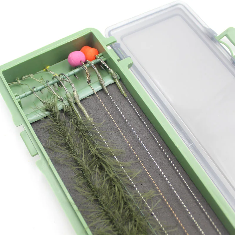 

Multi-Function Long Fishing Line Organizing Box Carp Fishing Rigs Tackle Hair Rig Storage Box Stiff for Fishing Line Rigs Holder