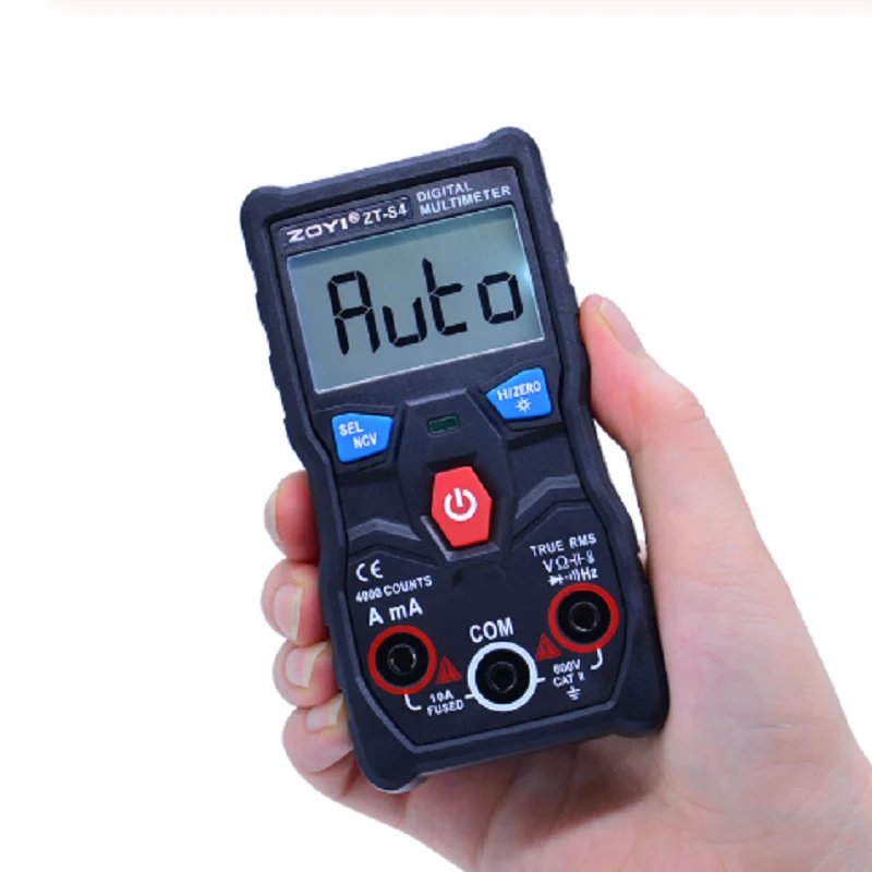 

ZT-S4 True RMS Digital Multimeter 4000 counts autoranging AVO meter AC DC 600V Voltmeter +NCV test temperature test