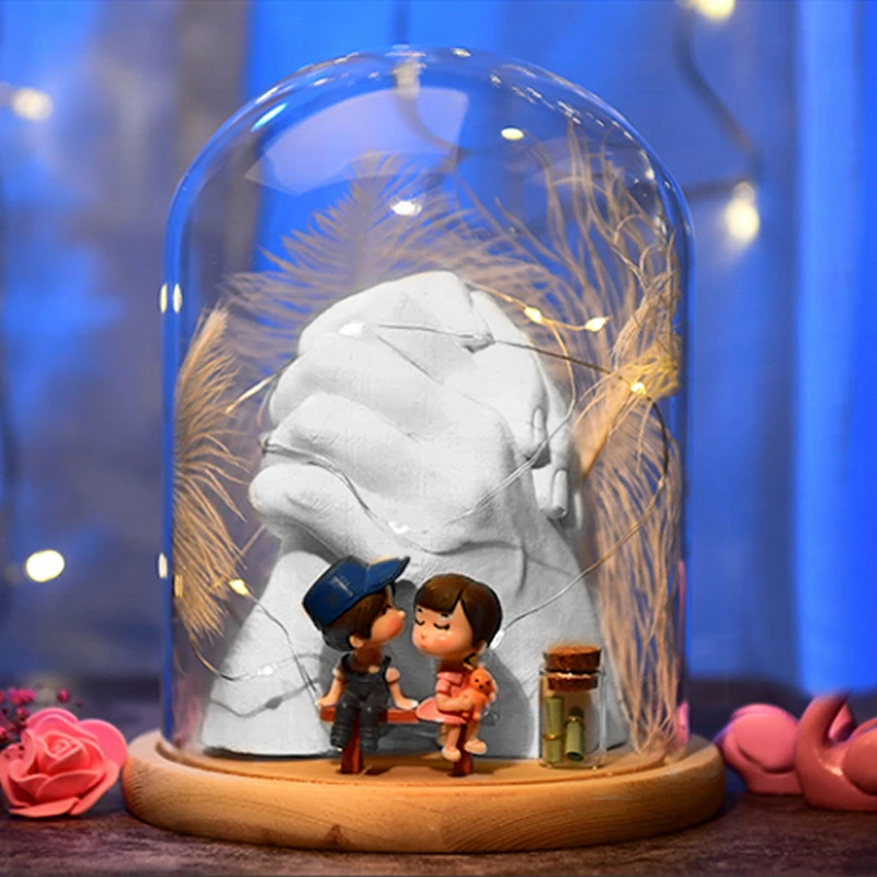 DIY Keepsake ручная литье пластырь скульптуры для пар ручные ремесла взрослых и детей